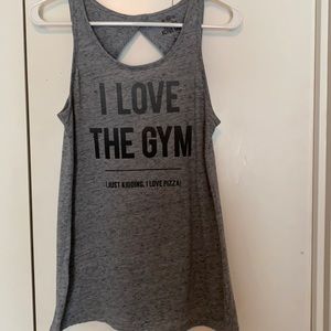 Gray funny active tank - M